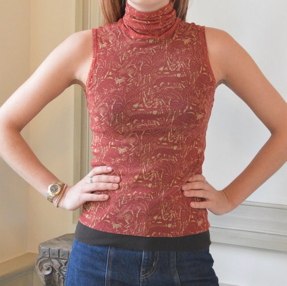 Jean Paul Gaultier Sleeveless Mesh Top