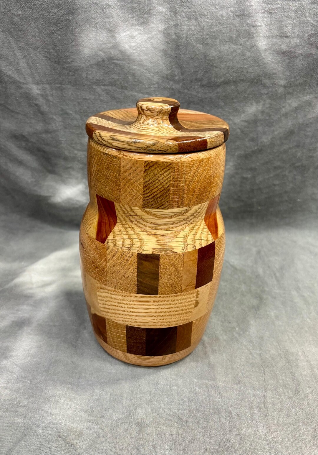 Segmented Containers Hand Turned Segmented Wood Decorative Container With Lid - Etsy