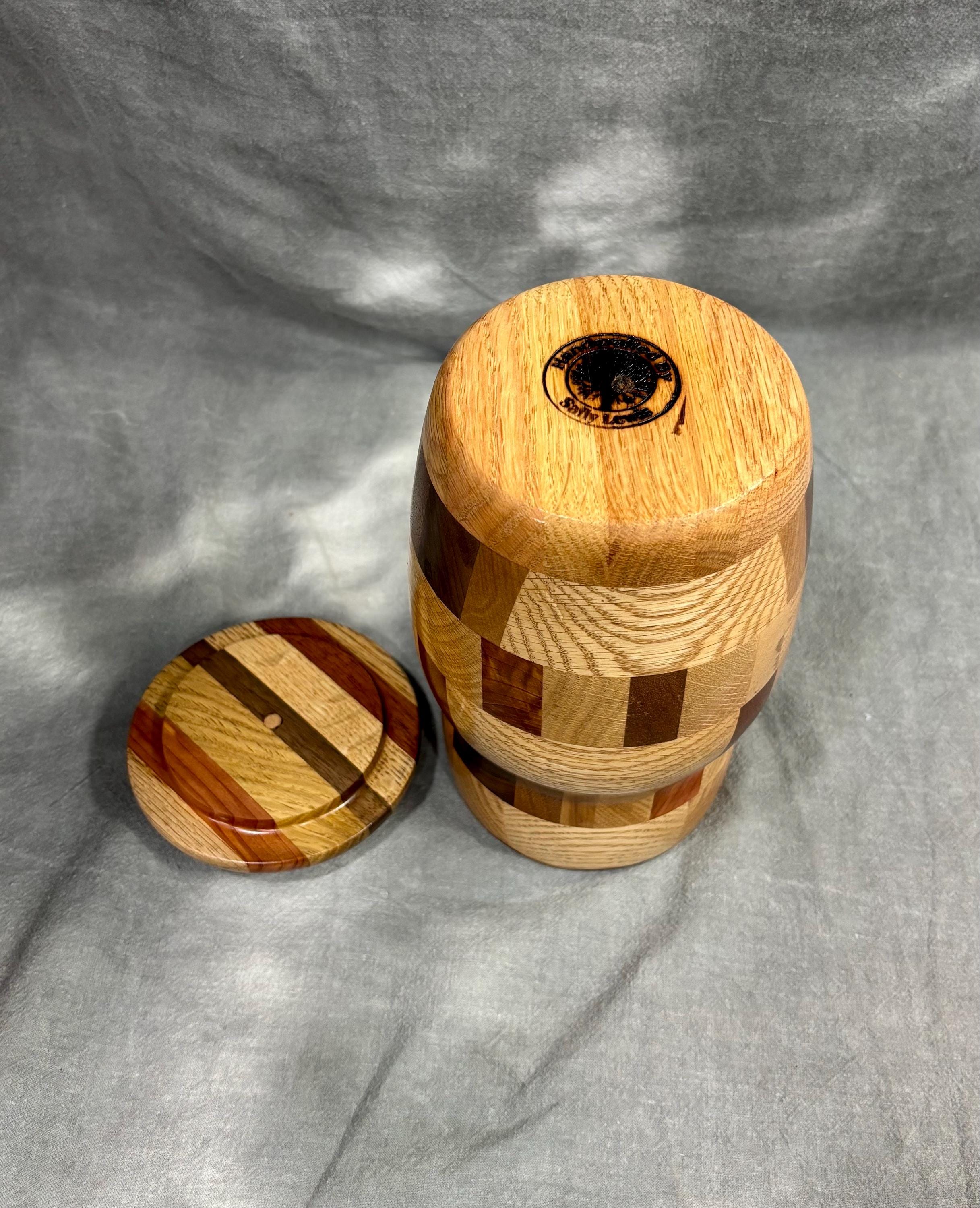 Segmented Containers Hand Turned Segmented Wood Decorative Container With Lid - Etsy