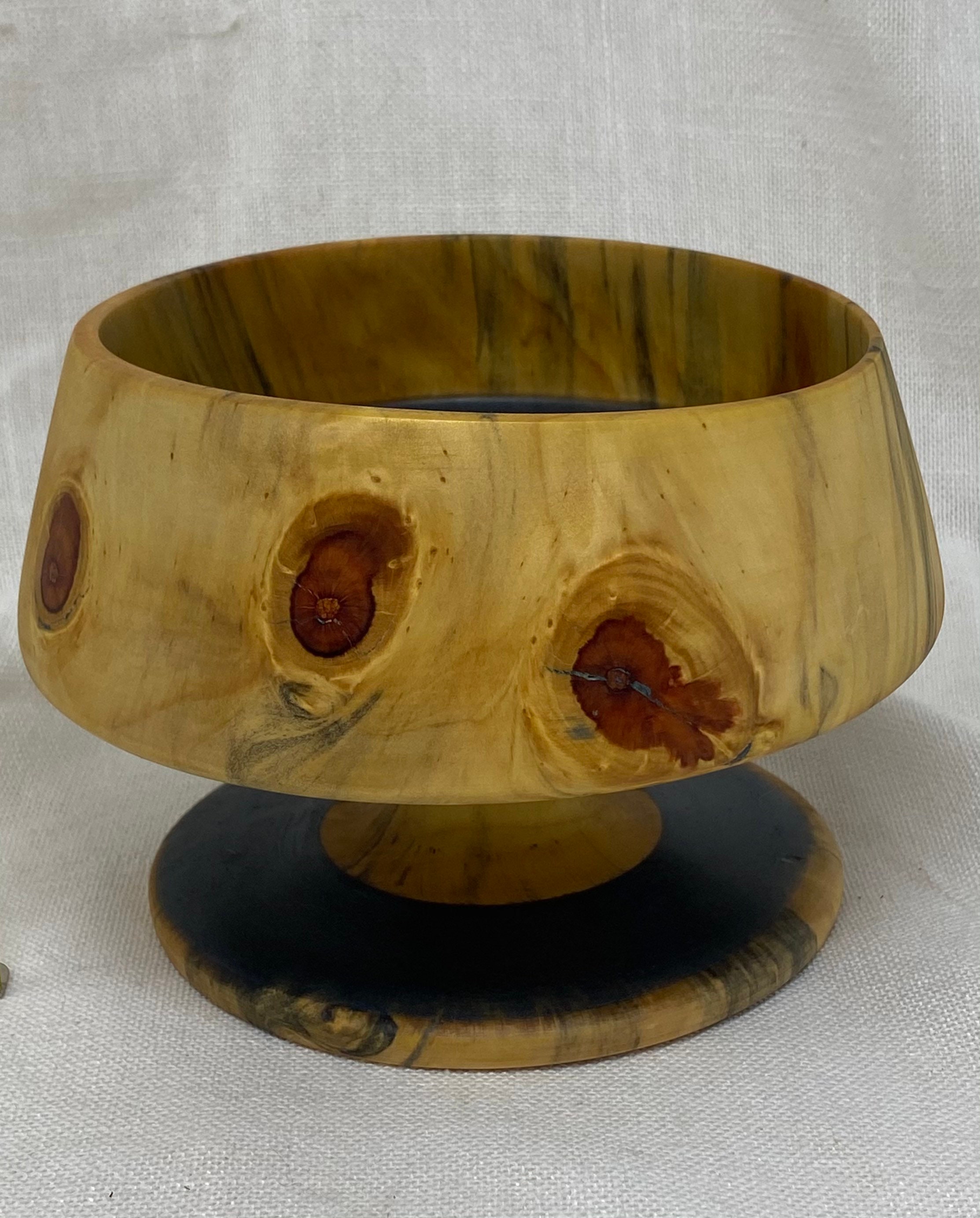 Hand Turned Norfolk Island Pine Wood and Epoxy Bowl Etsy