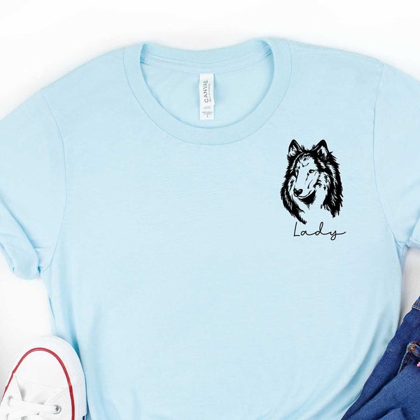 T-shirt personnalisé pour animal de compagnie | T-shirt personnalisé à tête de chien | Chien personnalisé | -shirt de race de chien | Chemise pour animaux de compagnie