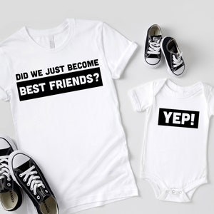 Did we just become best friends Matching Shirts from Step brothers, dad and kid shirt, family shirts, gifts for dad, new dad gift image 1