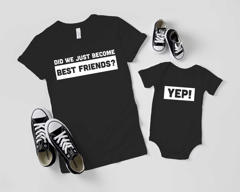 Did we just become best friends Matching Shirts from Step brothers, dad and kid shirt, family shirts, gifts for dad, new dad gift image 2