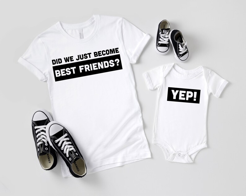 Did we just become best friends Matching Shirts from Step brothers, dad and kid shirt, family shirts, gifts for dad, new dad gift image 1