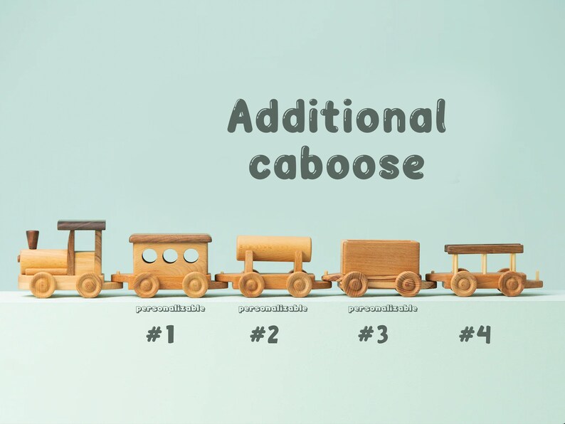 Wooden Train Name Train With Name Name Toy Train Set Etsy