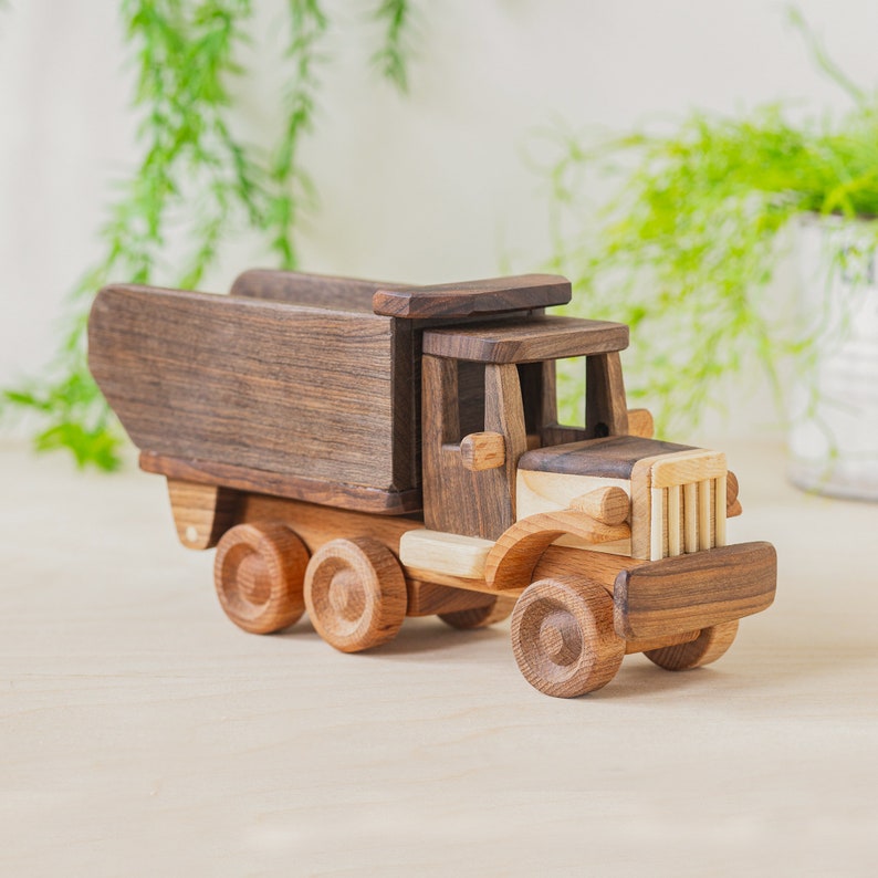 Personalised Wooden Toys Wooden Truck Toy Dump Truck Etsy