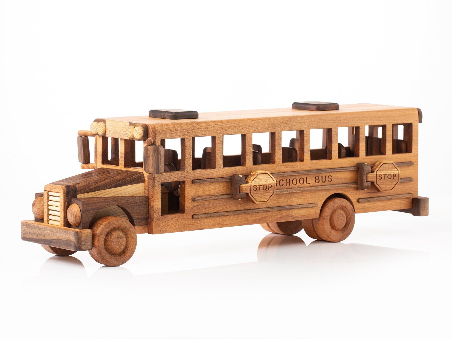Wooden Toy Bus for Kids and Parents / Personalized Handmade Etsy