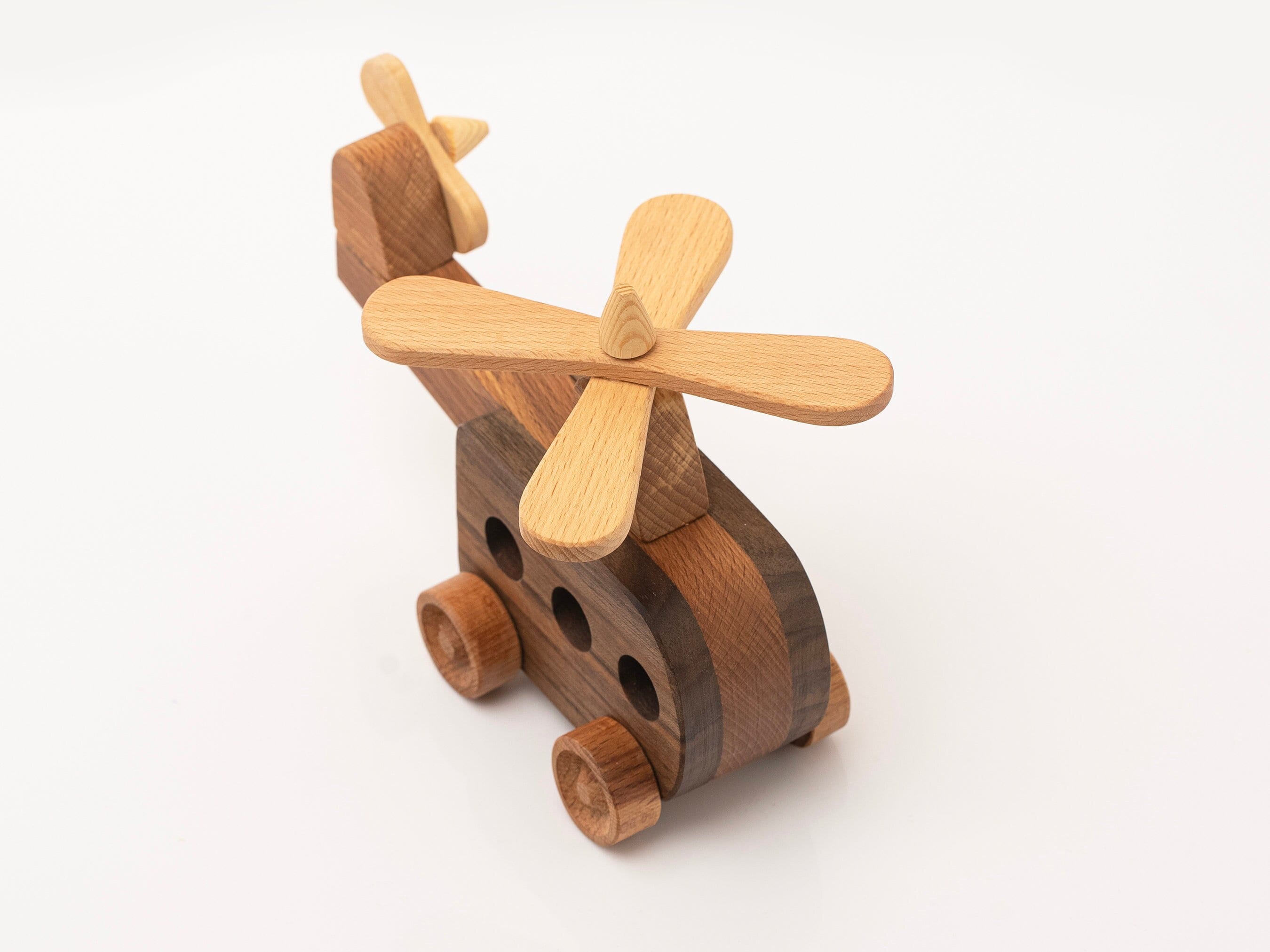 Personalized Wooden Toy Baby Birthday Gift Wood Toy Helicopter Wooden