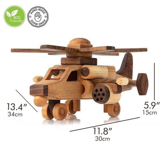 Wooden Toy Helicopter
