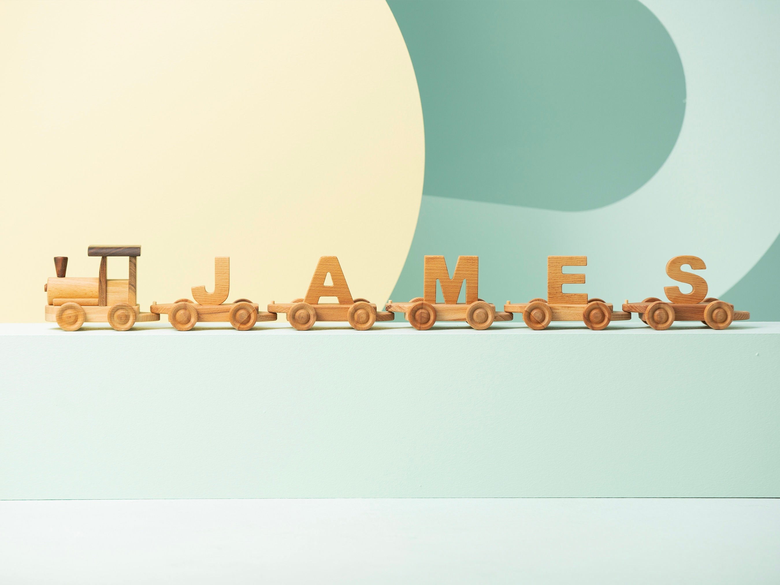 Wooden Toy Train Name / Personalized Train with Letters Etsy