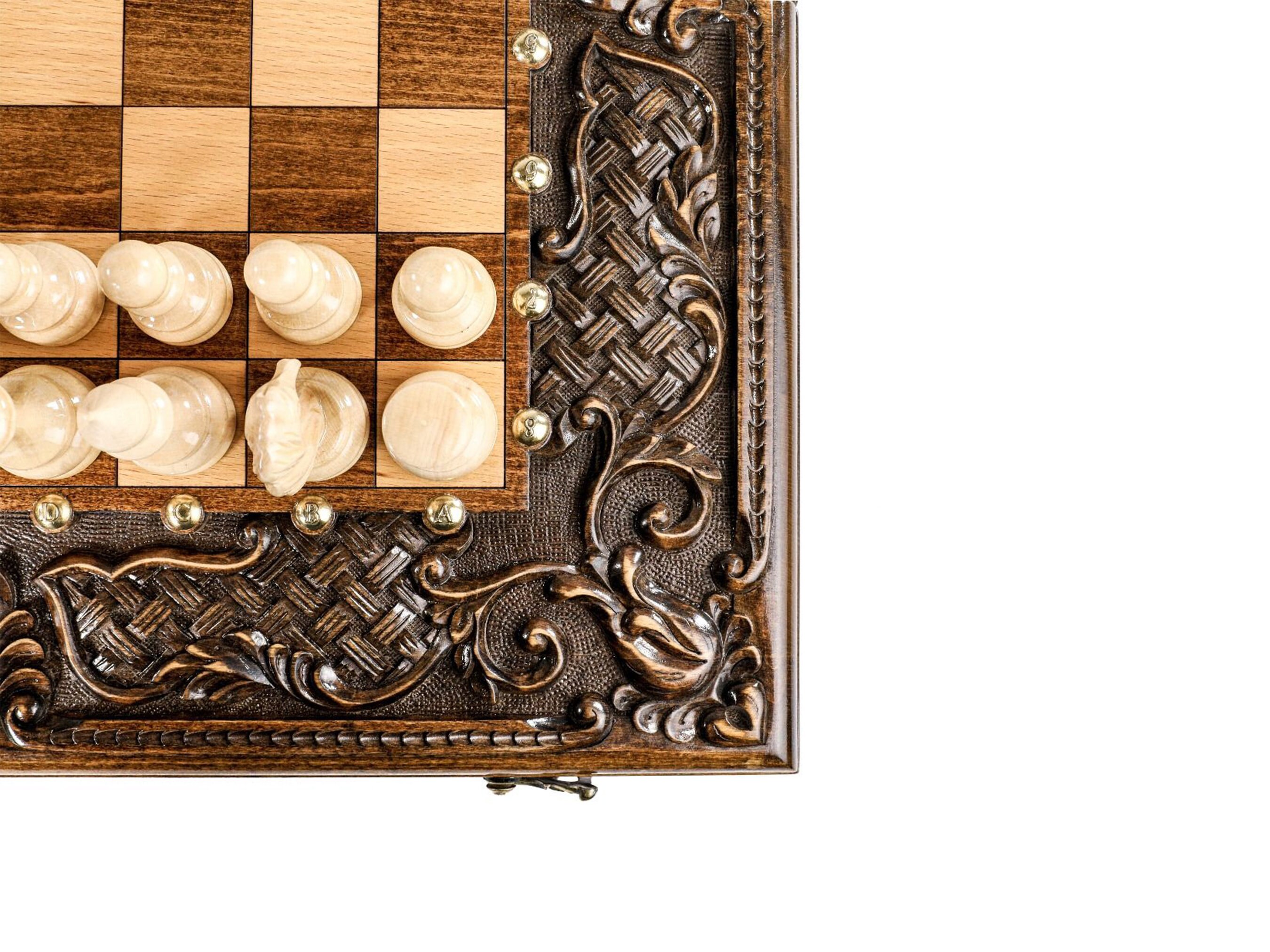 Luxury ChessBackgammon Set Personalized Chess Board / Etsy