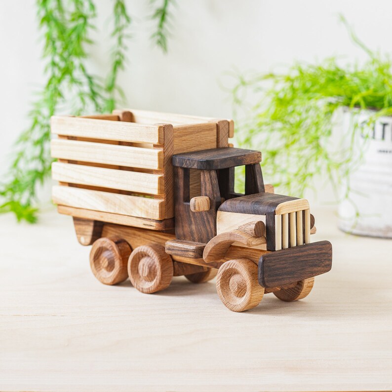 Personalized Wooden Toy Agricultural Truck Wood Toy Truck Etsy
