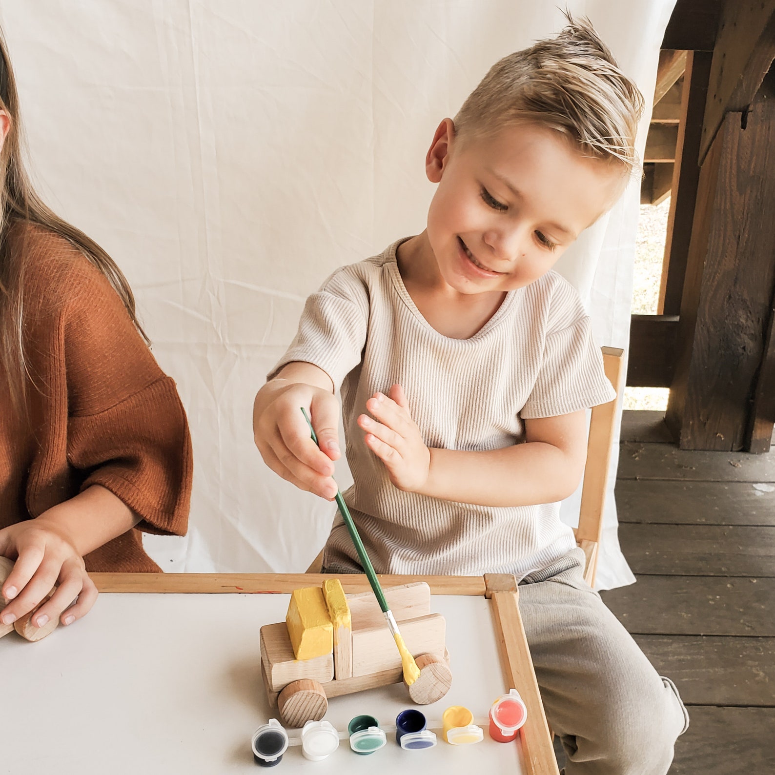 Paint Your Own Wooden DIY Toy Mini Truck Unfinished Wooden Etsy