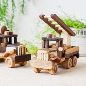 Wooden Toy Fire Truck, Handmade Toys by Kindwoodpecker / Christmas Gift ...