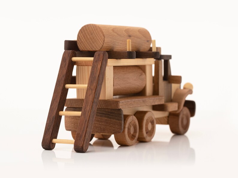 Wooden Fire Engine Wooden Toys Personalized Baby Gift Wood Etsy