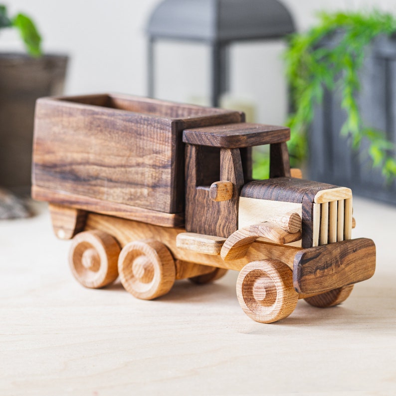 Wooden Toy Large Truck Personalized Dump Truck Toddlers Etsy