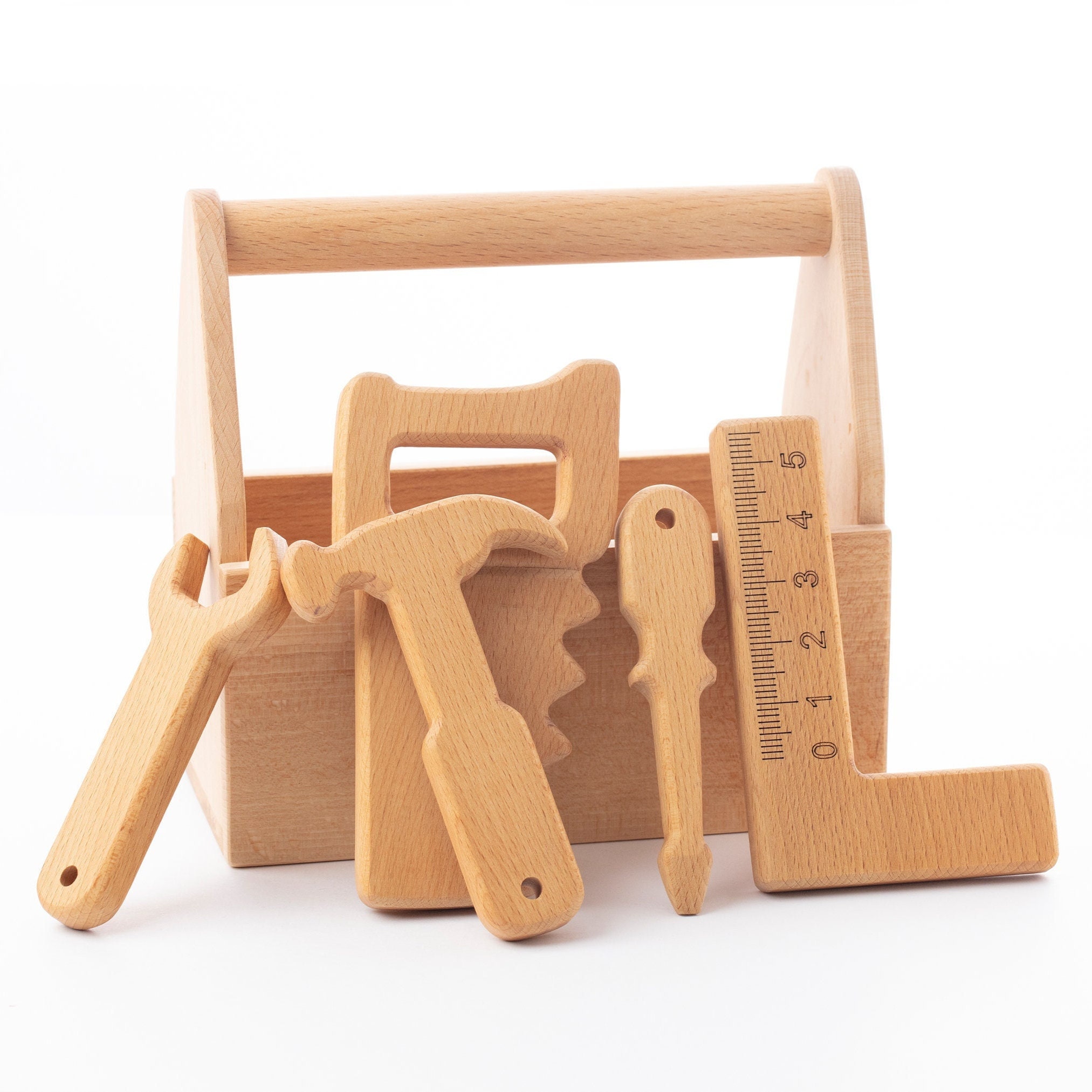 Juego de herramientas de madera Montessori juguetes para niños de 2, 3, 4,  5 años, 29 piezas, juguetes educativos para niños de 2 a 3 años, banco de