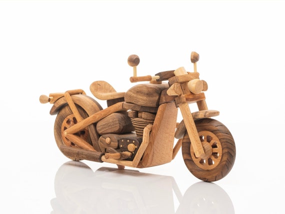 Staat Fokken zonnebloem Houten motorfiets handgemaakte home decor houten motor - Etsy België