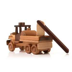 Wooden Toy Fire Truck, Handmade Toys by Kindwoodpecker / Christmas Gift ...