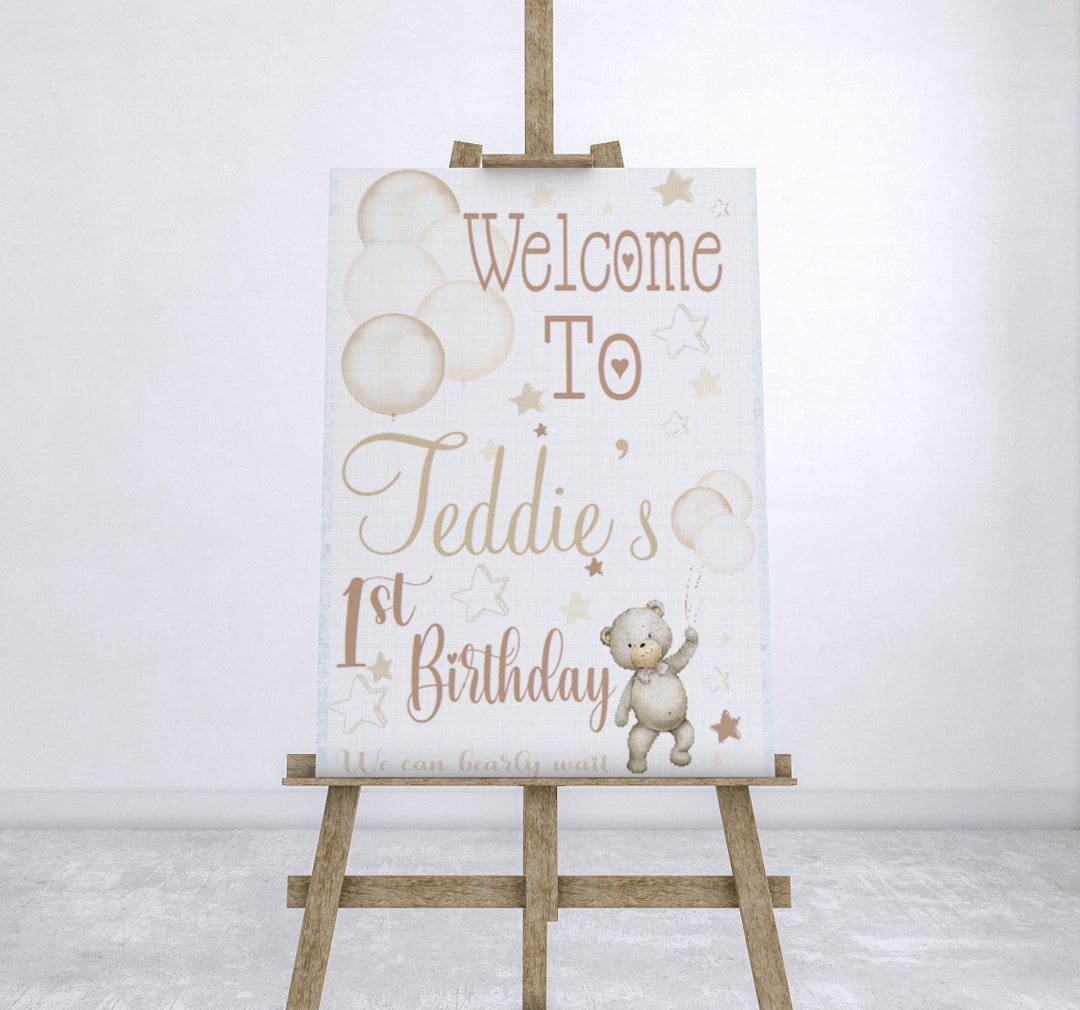 One Letter Sign Top for First Birthday Free Standing Word Sign for  Anniversary Party Baby Shower Table Top Décor