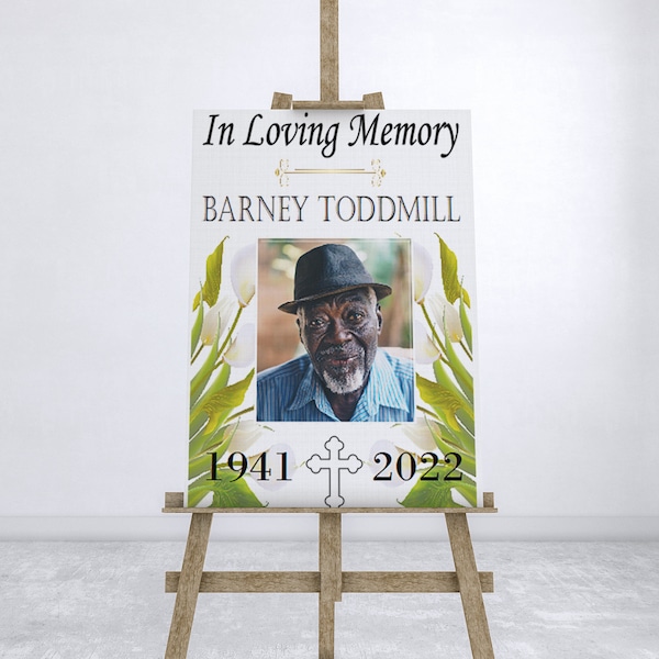 Funeral Photo Board Etsy UK