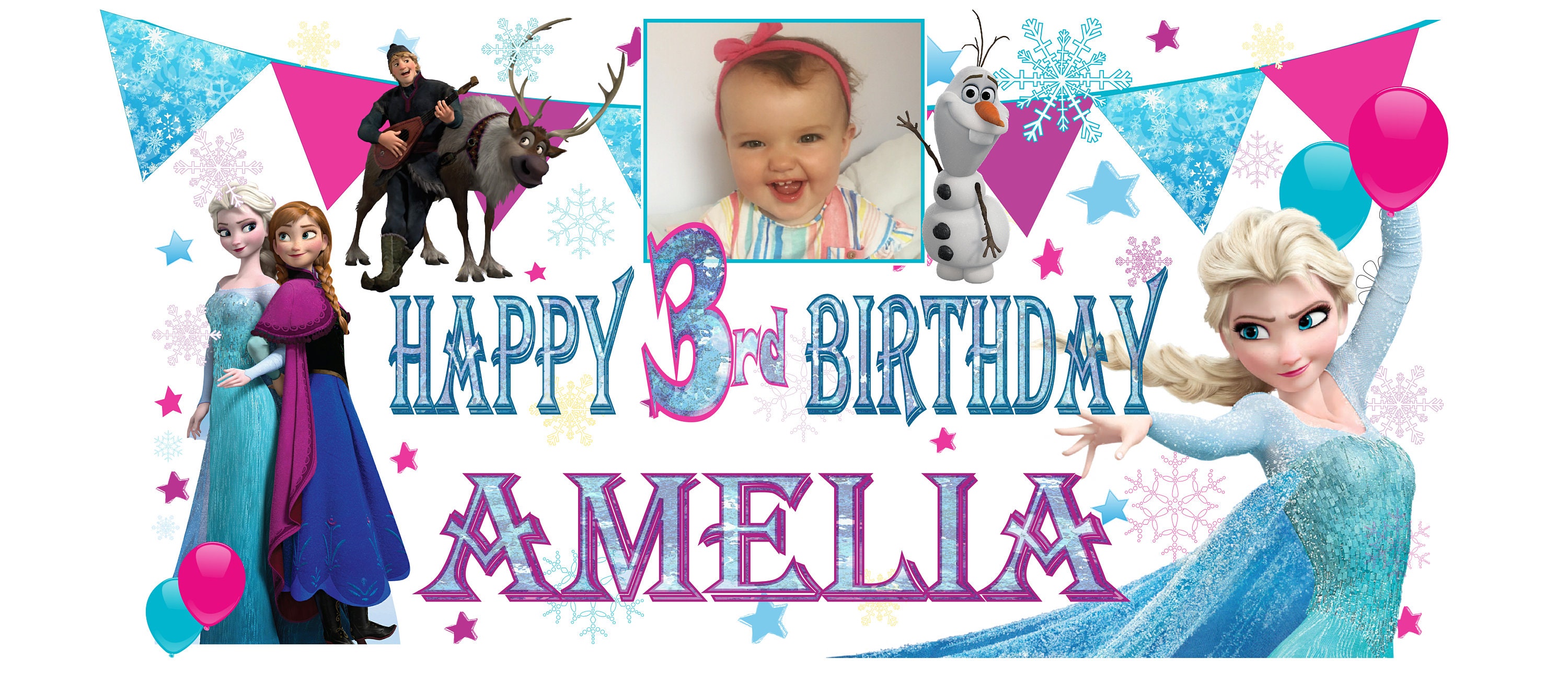 UK Greetings Carte d'anniversaire 4 ans La Reine des Neiges – Carte de 4e  anniversaire – Carte d'anniversaire Anna et Elsa – Carte de 4e anniversaire