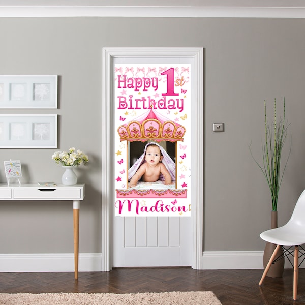 4ft Personalised Carnival Birthday Poster Party Decorations Carousel Banner Pink Girls Name Age Photo first 1st 2nd 3rd 4th 5th 6th Backdrop