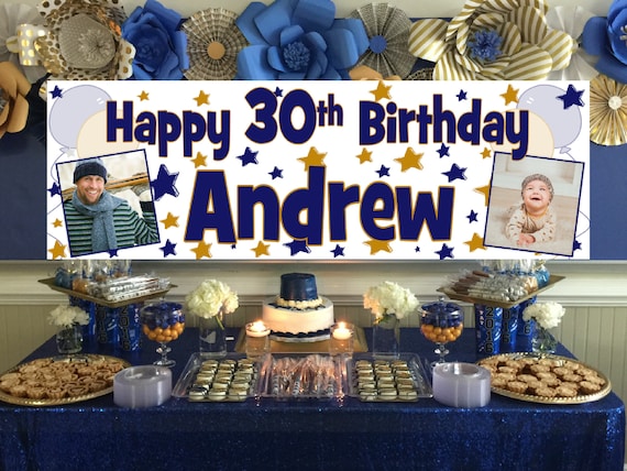 Customized outlet birthday banner