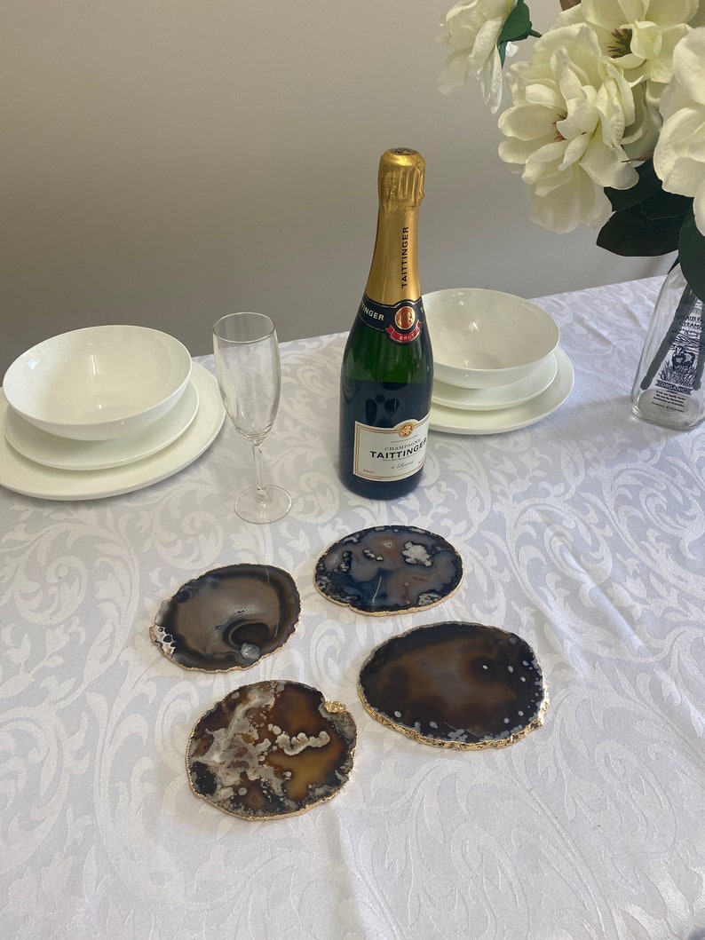 EvolvingEarthDesigns Agate Slice Coasters - Thumbnail 2