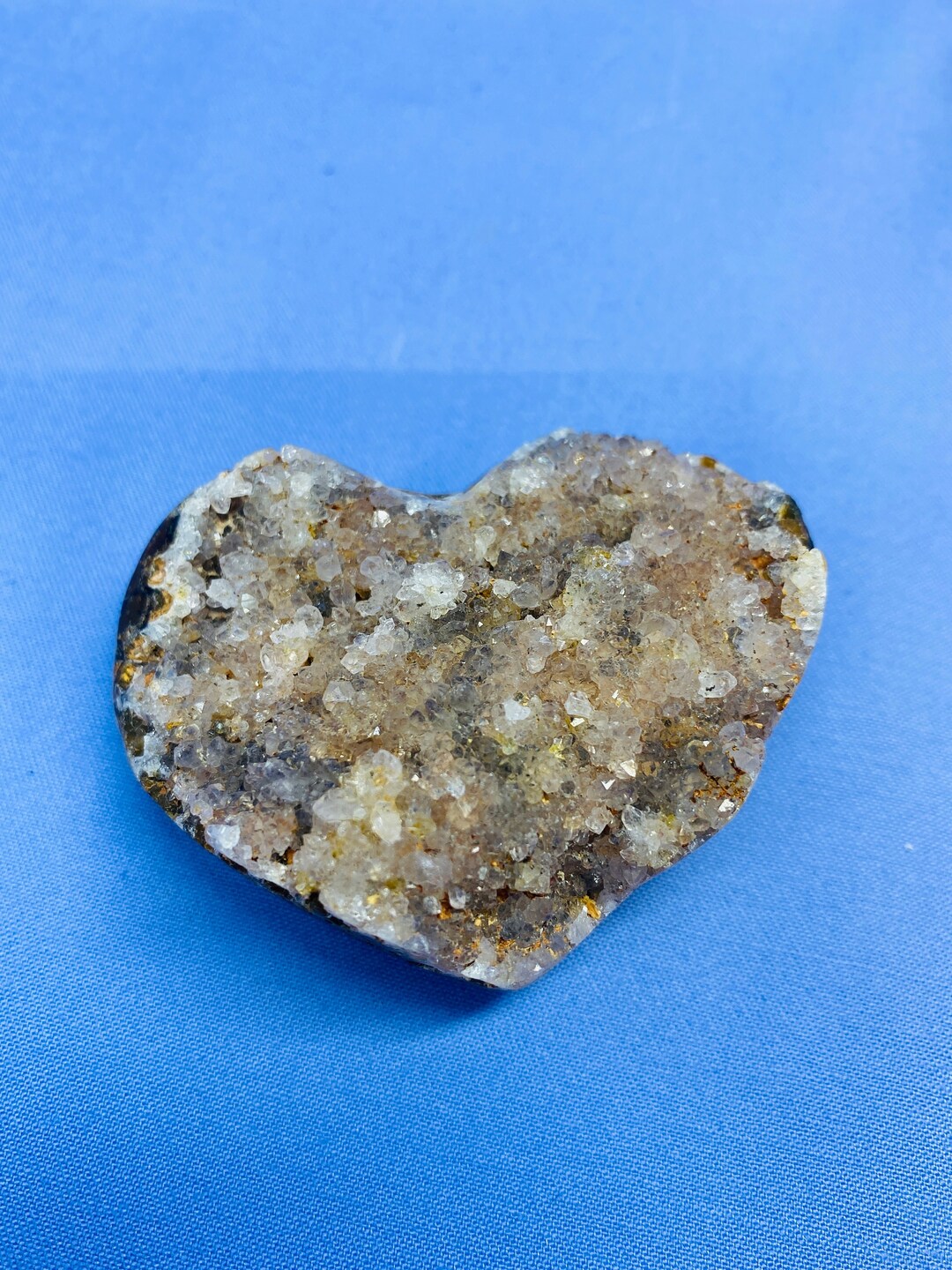 Geode Heart Natural Agate Geode Heart With Quartz Crystals Inside - Etsy