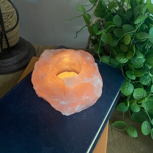 Rose Quartz tea light Candle Holder