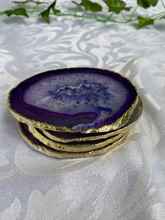 Agate drink coasters discount