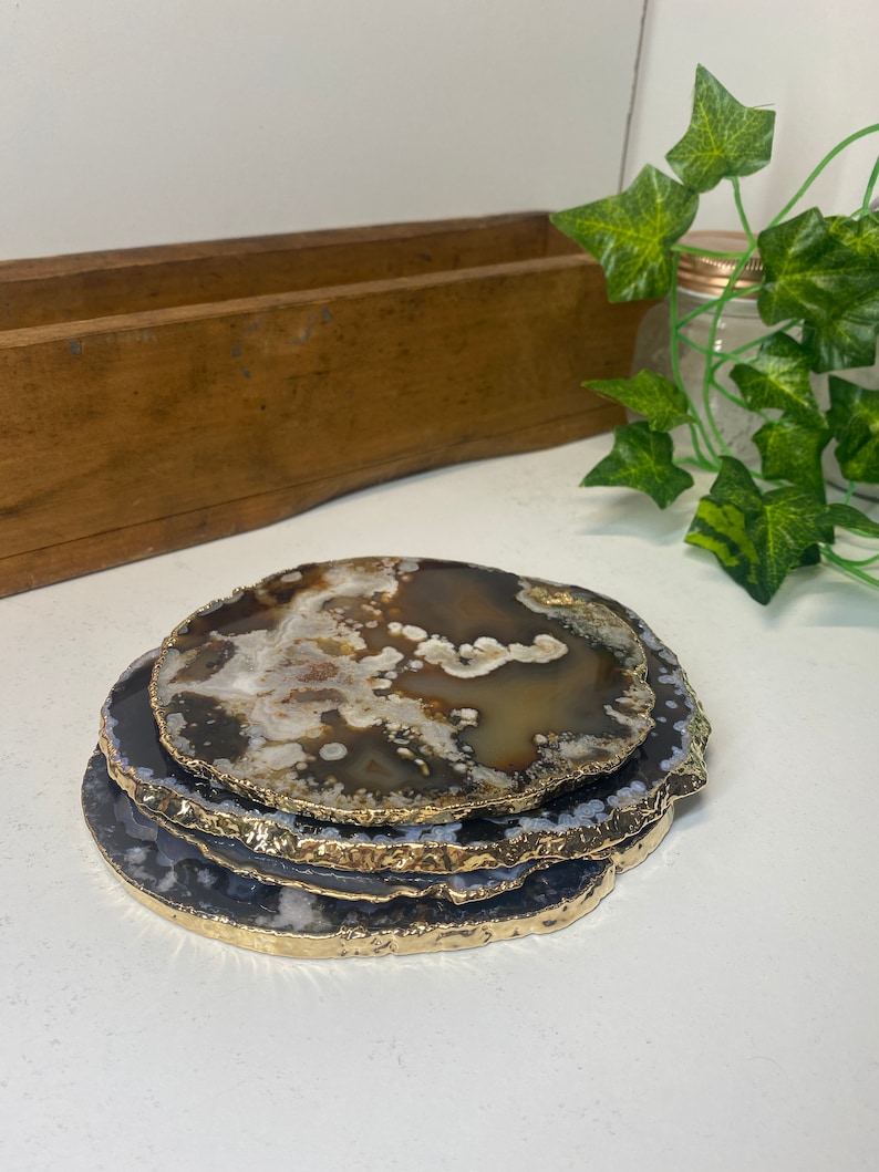 EvolvingEarthDesigns Agate Slice Coasters - Thumbnail 5