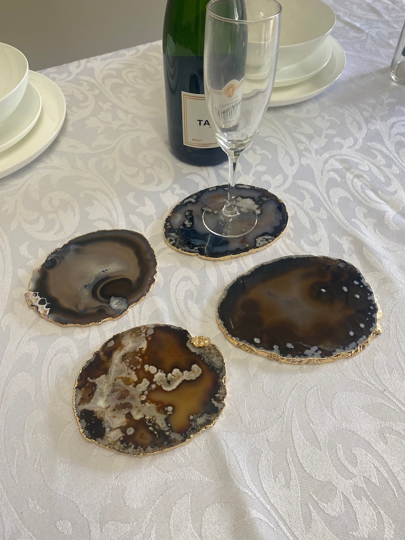 EvolvingEarthDesigns Agate Slice Coasters - Thumbnail 3