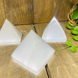 Selenite pyramid