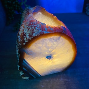 Natural Agate tea light Candle Holder (natural stone / crystal), home decor or unique gift
