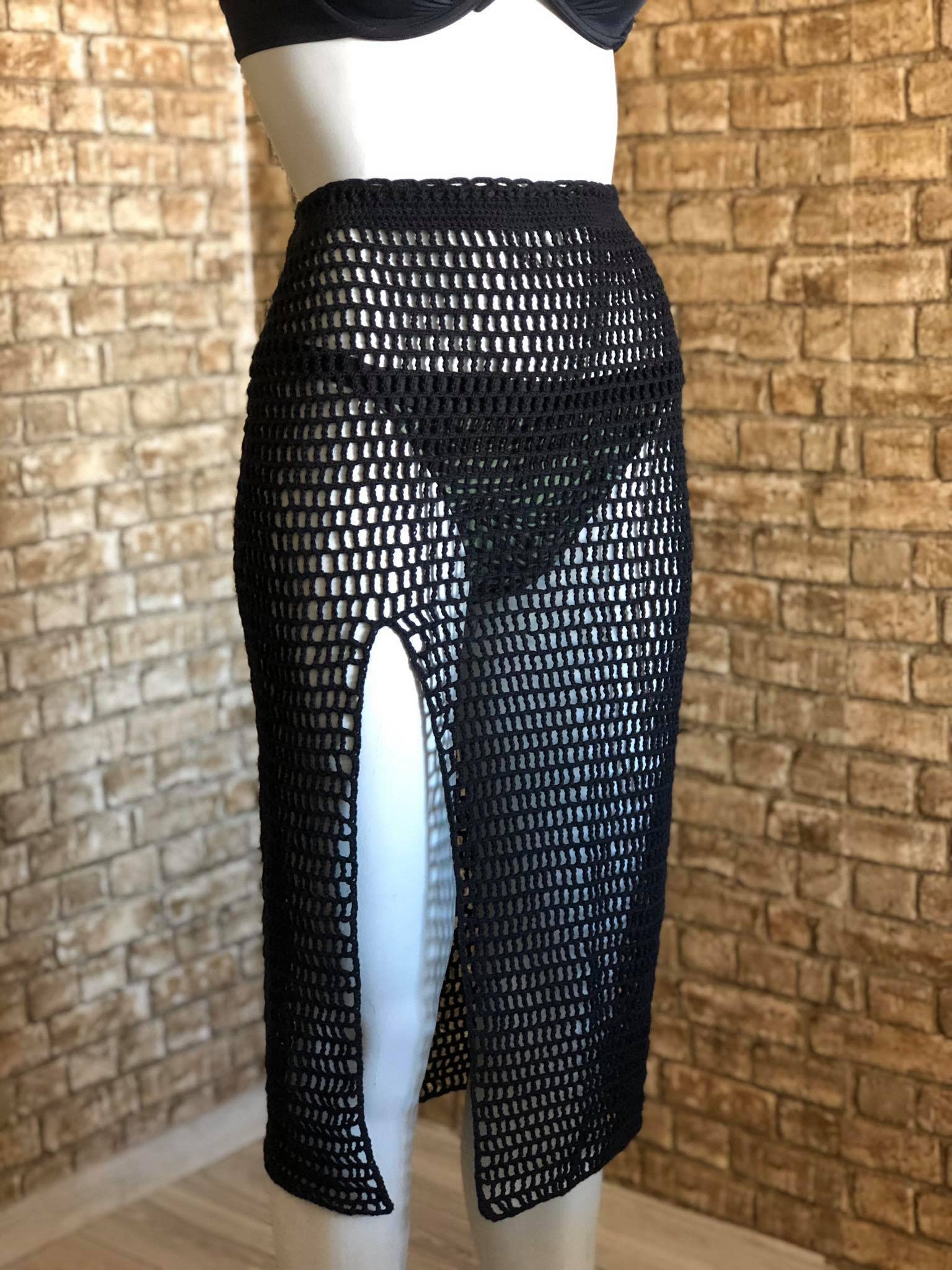 Sarong Skirtcrochet Crop Skirts Crochet Bikini Etsy