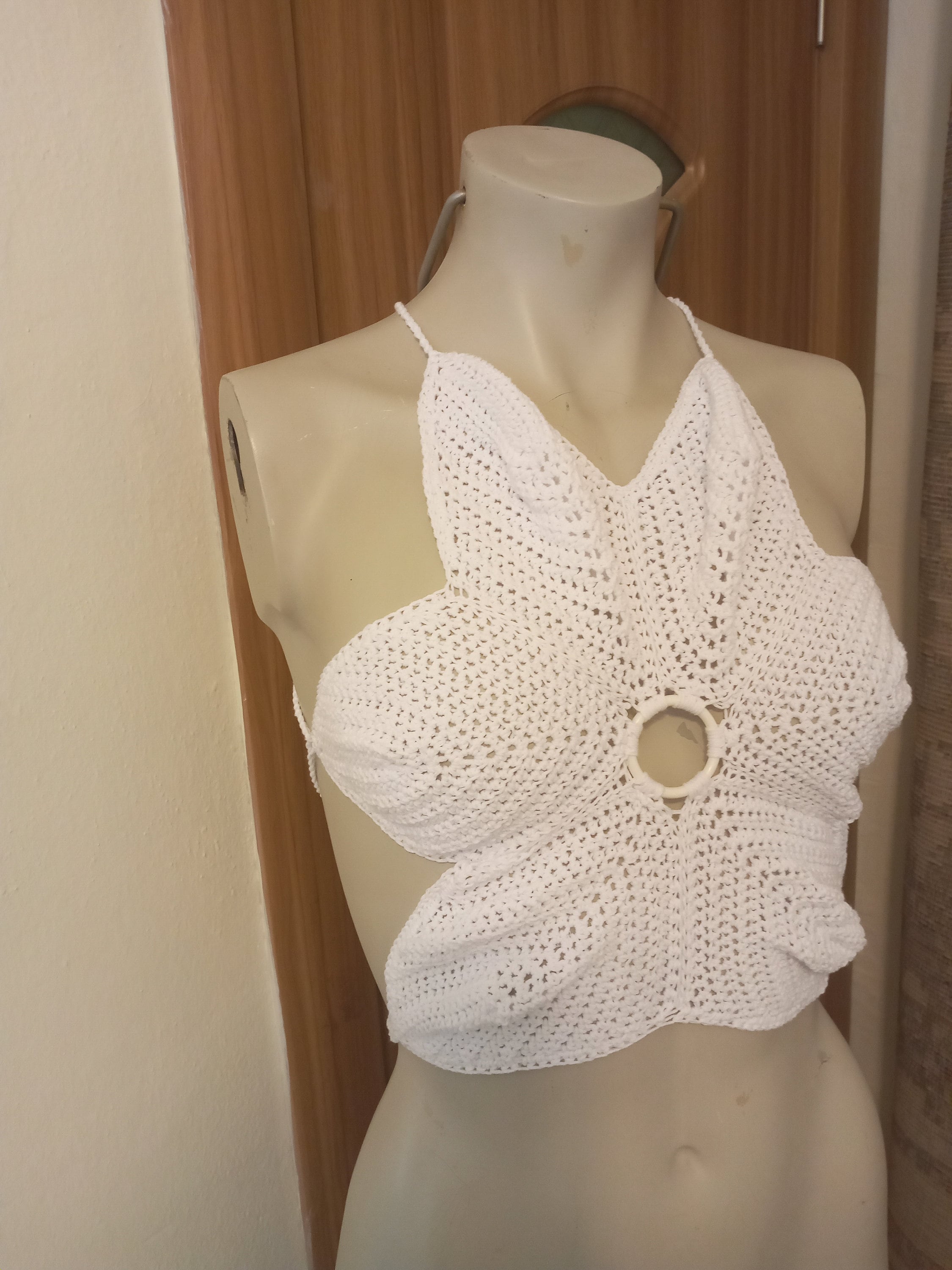 ひ*い様 AMERI CROCHET LIKE FLOWER LONG TOP AMERI CROCHET LIKE FLOWER LONG TOP