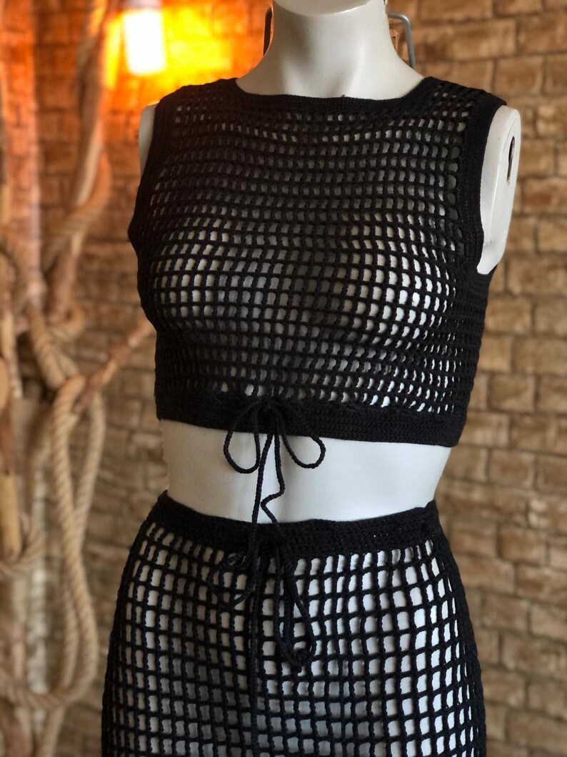 Skirt and Topcrochet Bikini Skirts and Top Summer Etsy