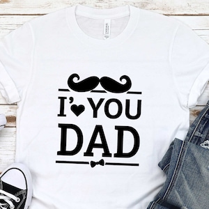 Eu te amo pai svg, ideia de presente para o pai, feliz aniversário pai, aniversário engraçado do super papai, arquivos cortados para Cricut, Png, Dxf