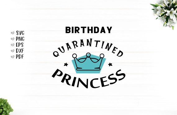 Download Birthday Quarantined Princess Svg Dxf Png 2020 Etsy