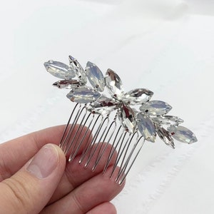 Opal and Crystal Bridal Comb, Opal Wedding Comb, Opal and Crystal Bridal Hair Comb, Wedding Hair Comb, Bridal Comb, Wedding Hair Accessory