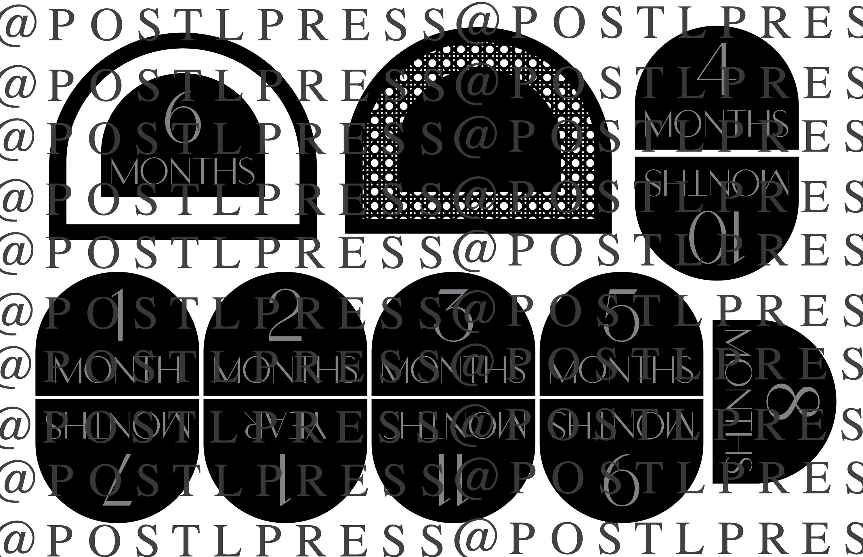 Rattan Monthly Milestone Laser Cut File - Etsy