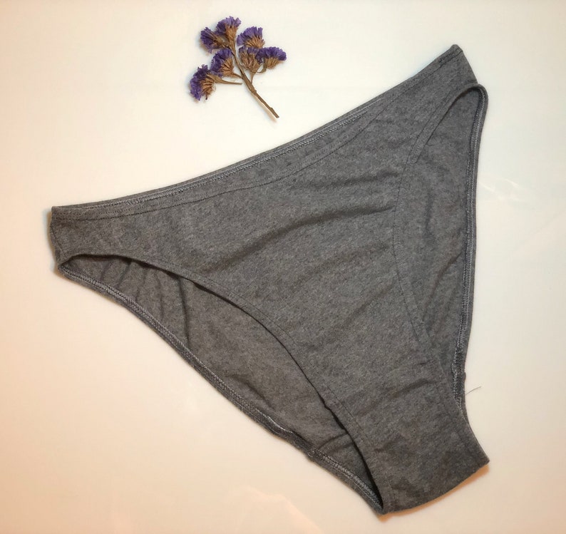 High Cut Cotton Underwear for women Gray