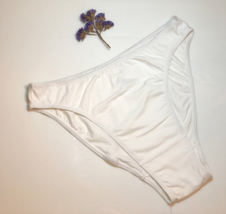 High Cut Cotton Underwear for women White