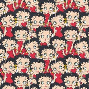 Betty Boop Fabric By the Yard FBTY Fat quarters FQ Half Many Patterns available 100% Cotton #2765