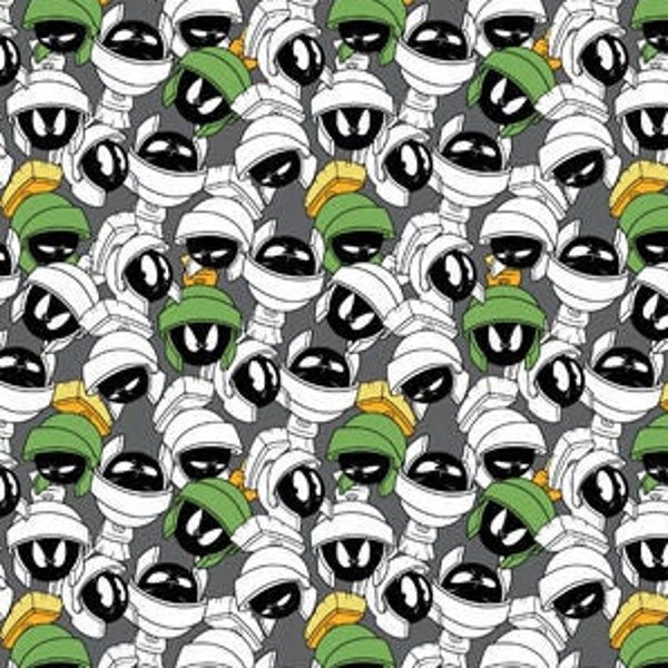 Looney Tunes Print Fabric By the Yard FBTY Fat quarters FQ Half 100% Cotton Marvin the Martian #3064