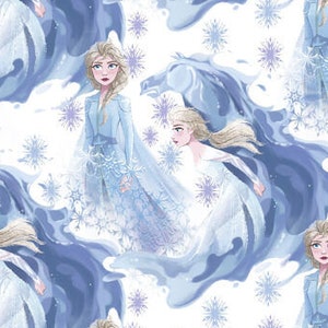 Disney Princess Elsa Frozen Fabric By Fat quarter FQ Half Many Patterns available 100% Cotton 1/4 Yard Elsa In Her Elements  #1689