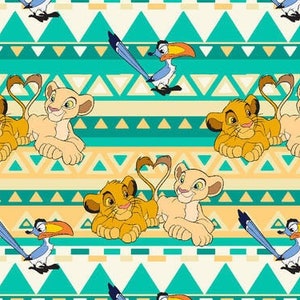 Lion King Fabric By Fat quarter FQ Half Many Patterns available 100% Cotton 1/4 Yard Disney Simba Nala  #1531