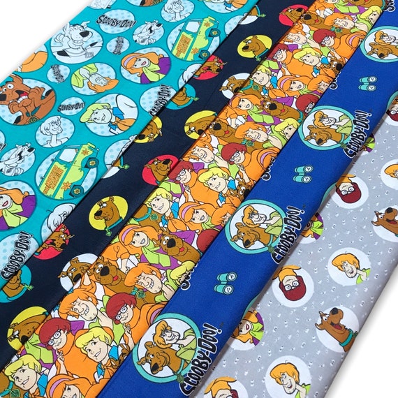 Scooby doo the Gang Fabric by the Yard FBTY Fat Quarters FQ Half